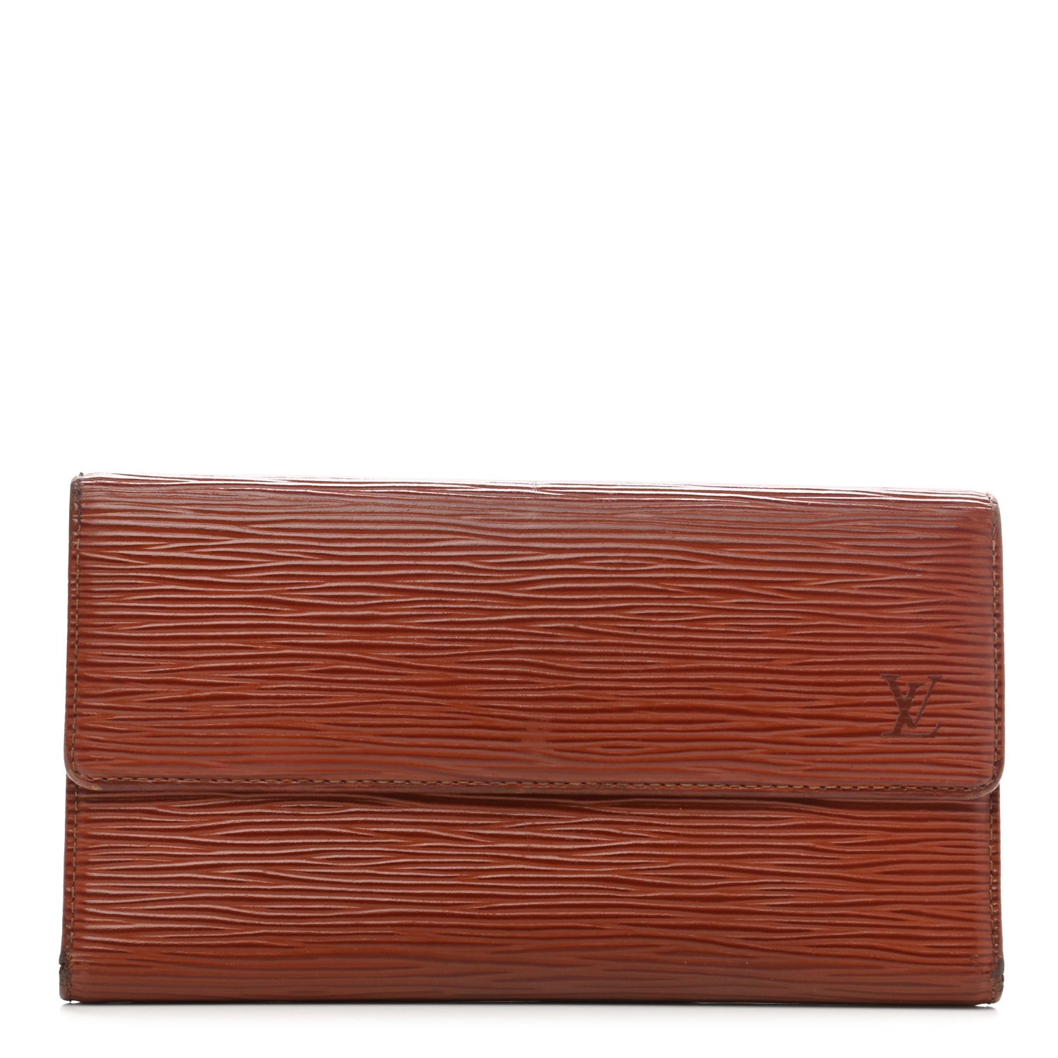 Louis Vuitton Epi Porte Tresor International Wallet Kenyan Fawn 1 of 10