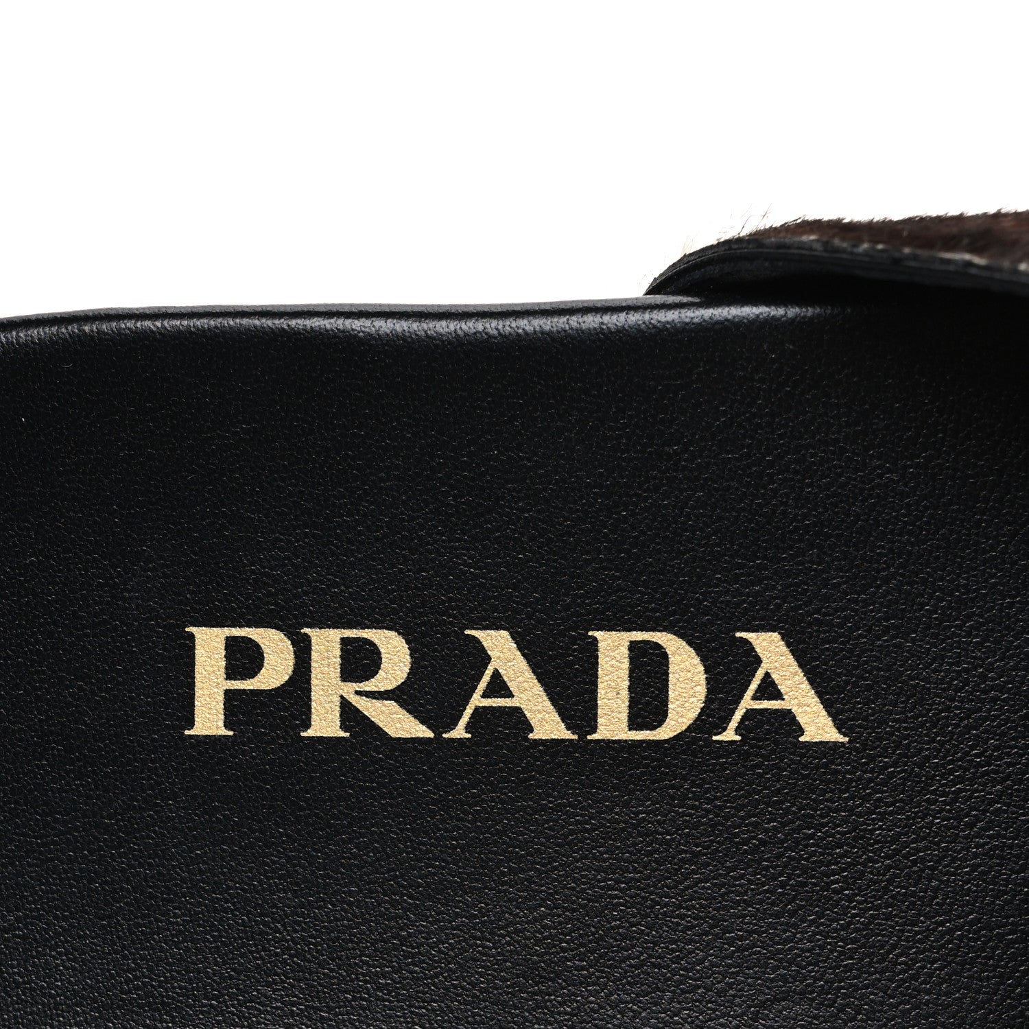 Prada Calf Hair Stampata Cow Loafer Mules 37 White Moro 9 of 9