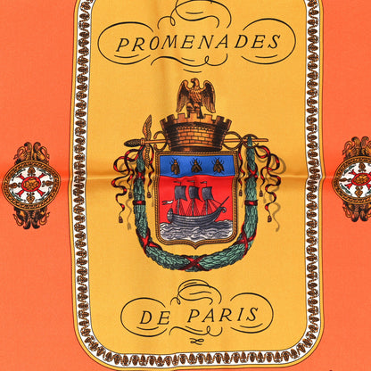 Hermes Silk Promenades de Paris Scarf 70 Lavande Corail Vieil Or 5 of 5