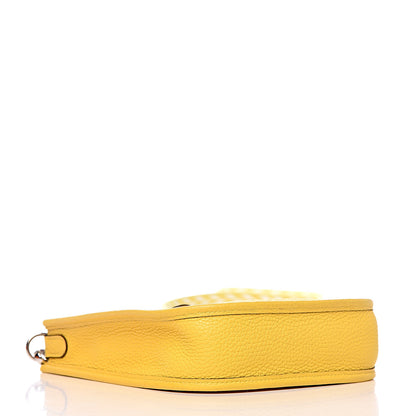 Hermes Taurillon Clemence Amazone Evelyne TPM Jaune De Naples White 4 of 11