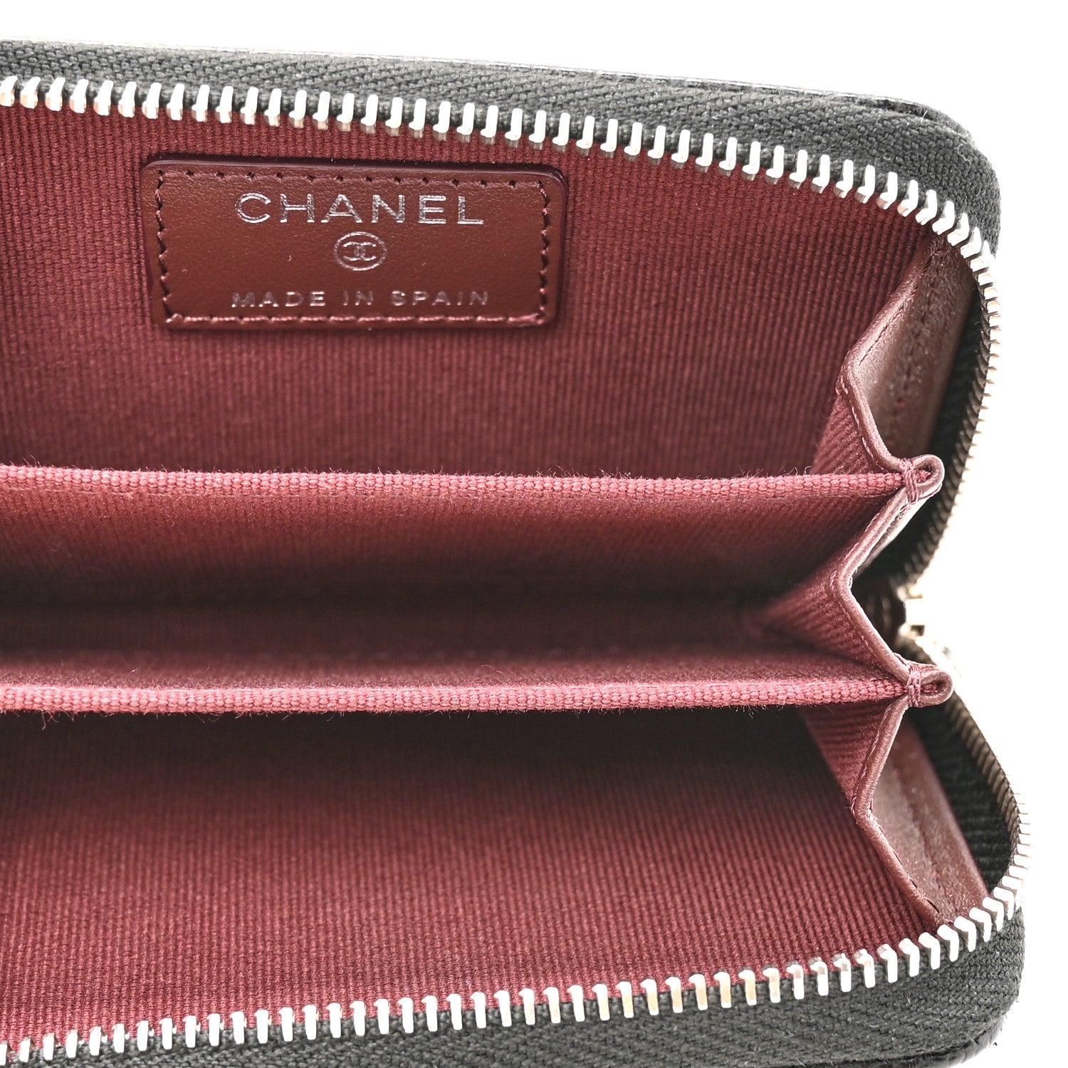 Chanel Caviar Quilted Zip Coin Purse Black 5 of 8