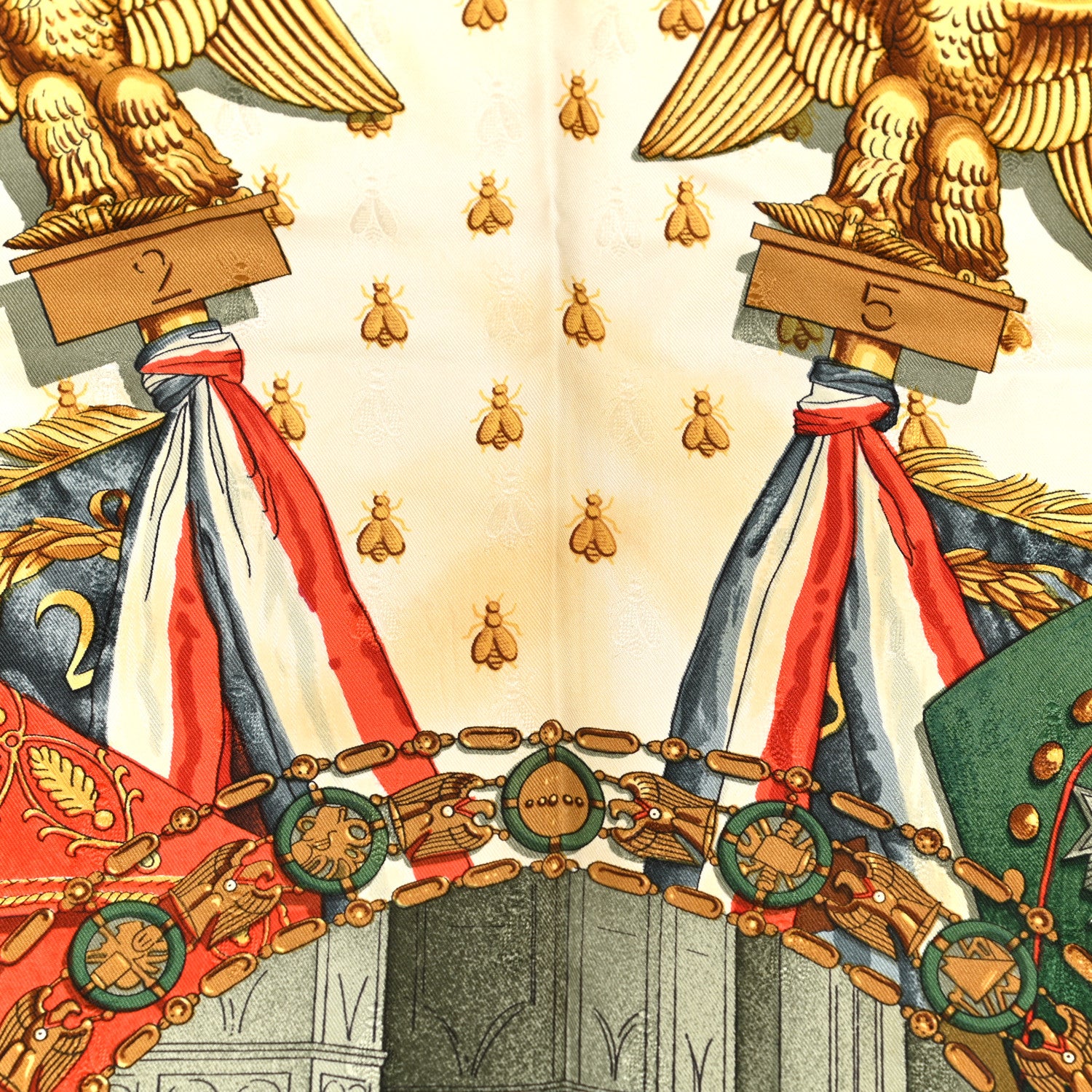 Hermes Silk Napoleon Scarf 90 6 of 8