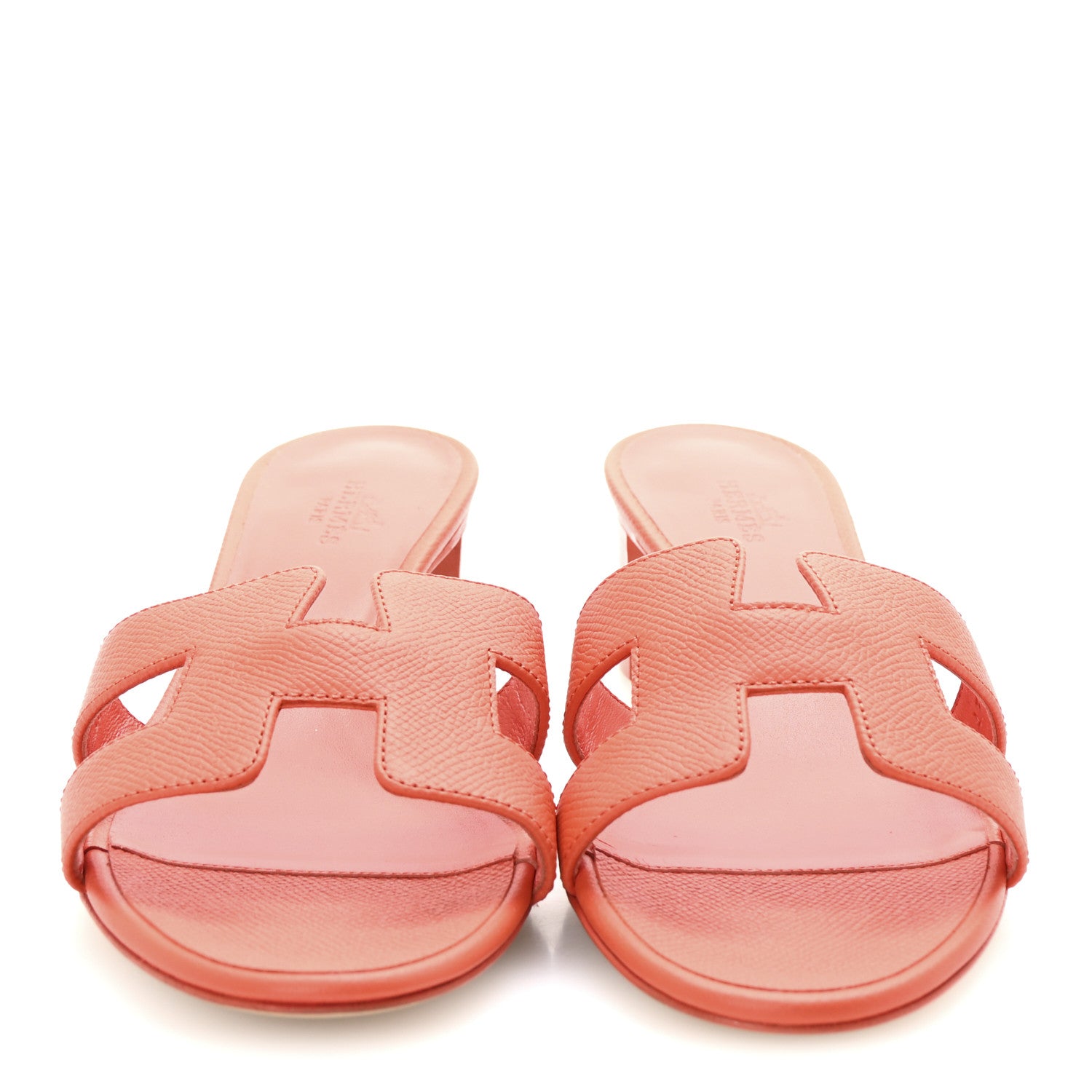 Hermes Epsom Oasis Sandals 37 Orange Poppy 3 of 10