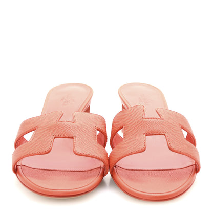 Hermes Epsom Oasis Sandals 37 Orange Poppy 3 of 10