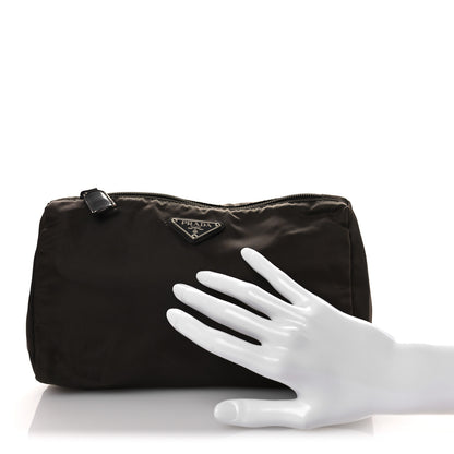 Prada Nylon Vela Cosmetic Pouch Brown 2 of 14
