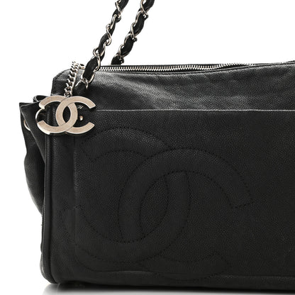 Chanel Caviar Diagonal Ligne Tote Black 8 of 10