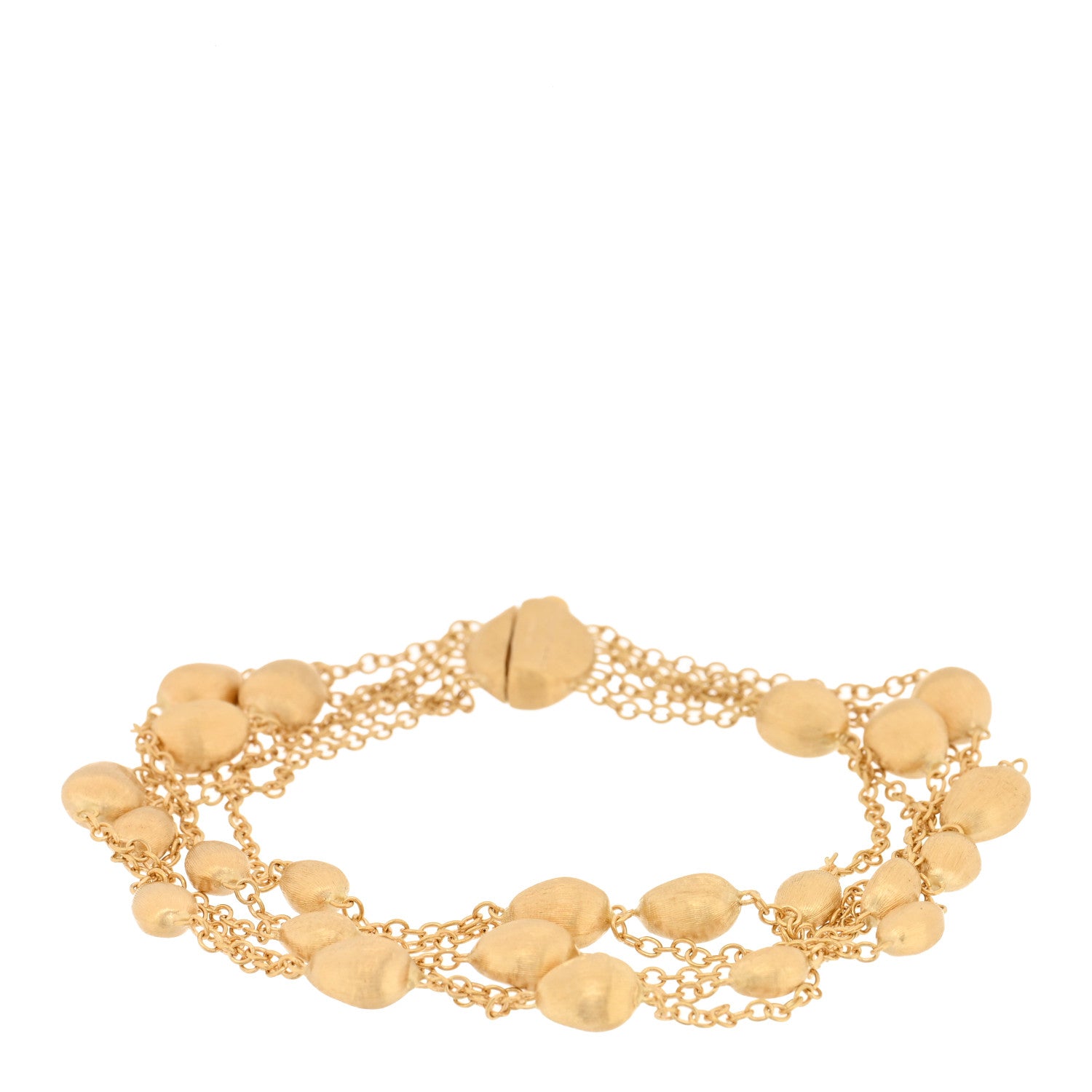Marco Bicego 18K Yellow Gold Siviglia Five Strand Bead Bracelet 1 of 3