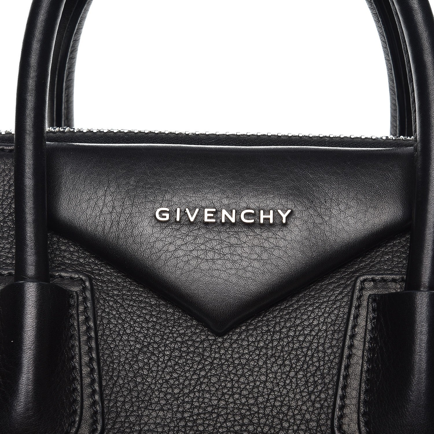 Givenchy Calfskin Medium Silver Corners Antigona Black 9 of 9