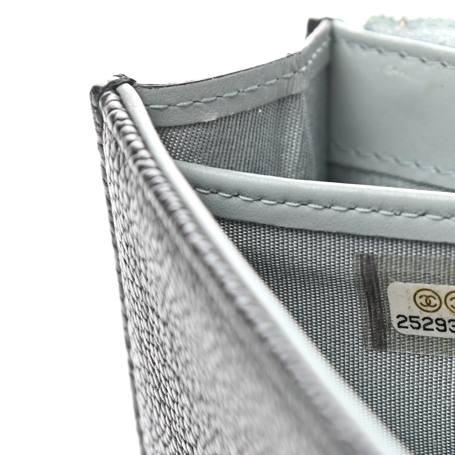 Chanel Caviar Quilted CC Box Gusset Flap Wallet Black 8 of 9