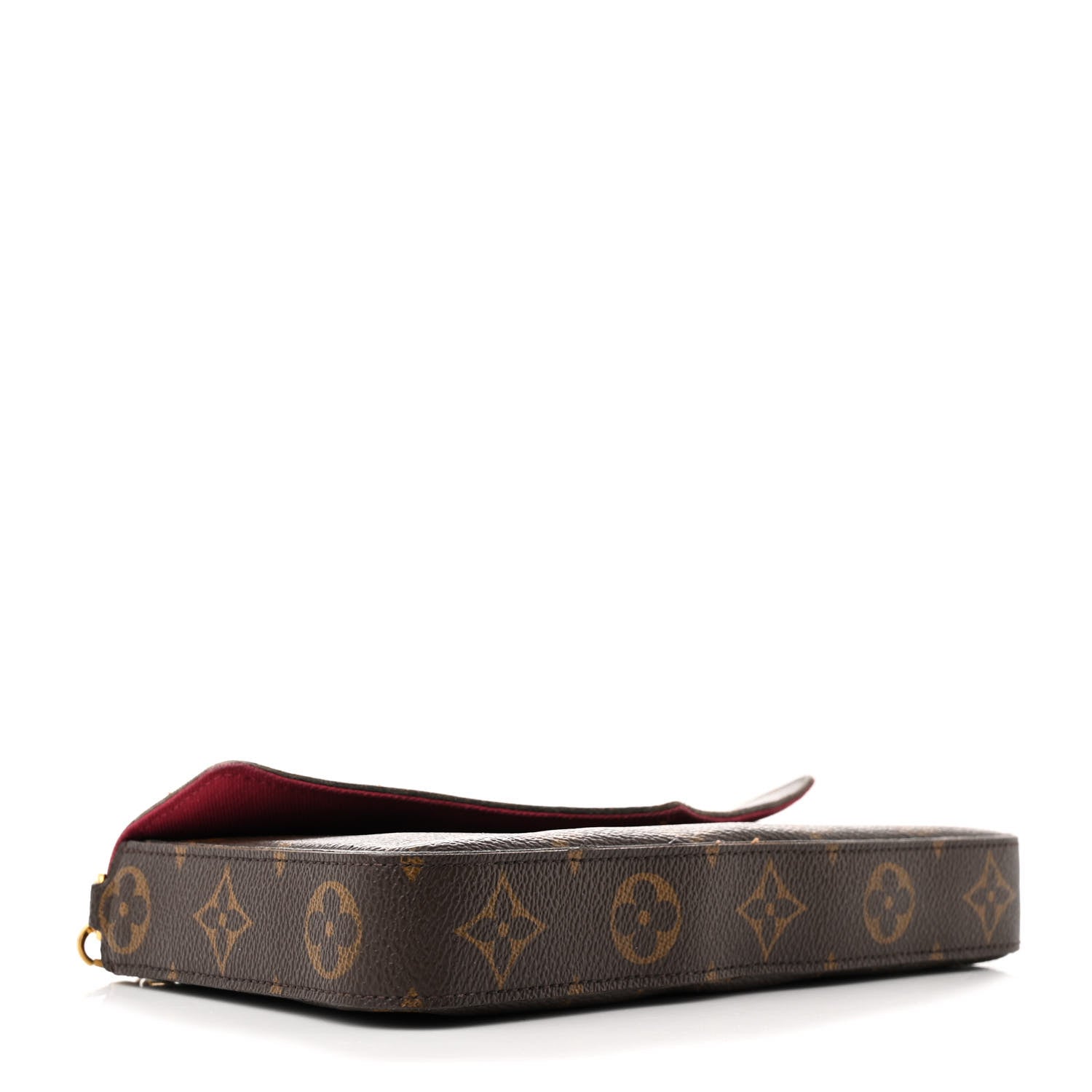 Louis Vuitton Monogram Pochette Felicie Chain Wallet Fuchsia 5 of 18