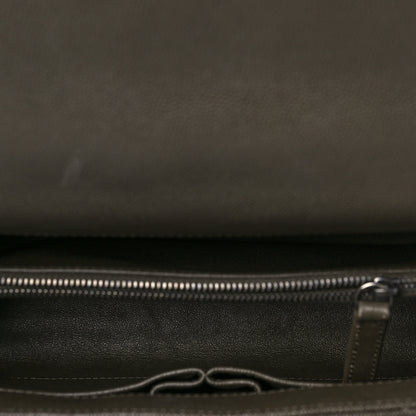 Chanel Caviar Lizard Quilted Small Coco Handle Flap Dark Grey 4 of 9