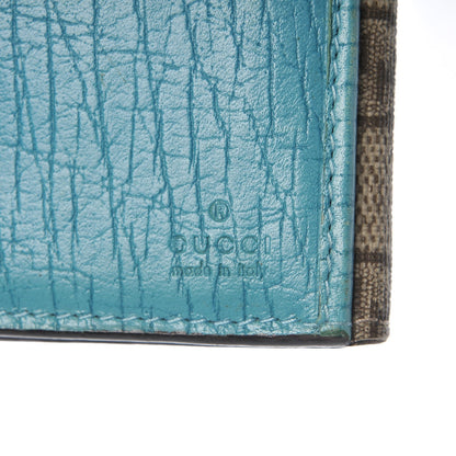 Gucci GG Plus Monogram Ladies GG Continental Wallet Beige Ebony Blue 6 of 10