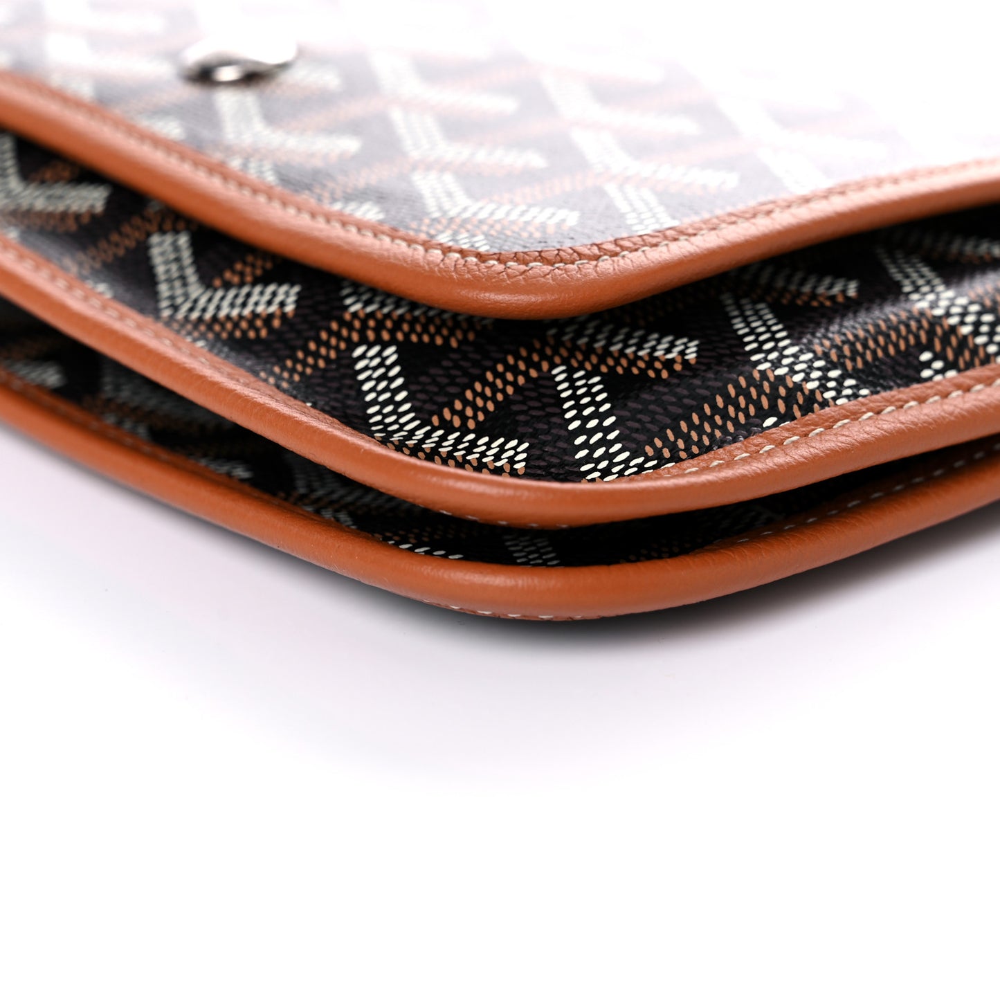 Goyardine Plumet Wallet Clutch Black Gold