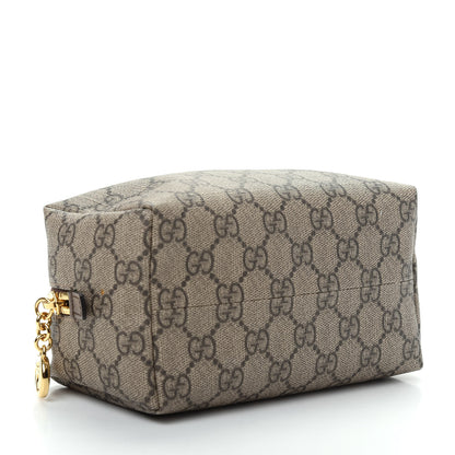 Gucci Soft GG Supreme Monogram Calfskin Medium Ophidia Cosmetic Case Beige Ebony New Acero 4 of 8