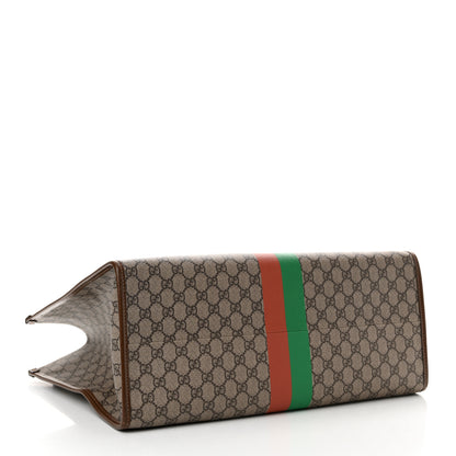 Gucci GG Supreme Monogram Fake/Not Large Retro Interlocking G Tote Bag Beige Brown Sugar 4 of 12