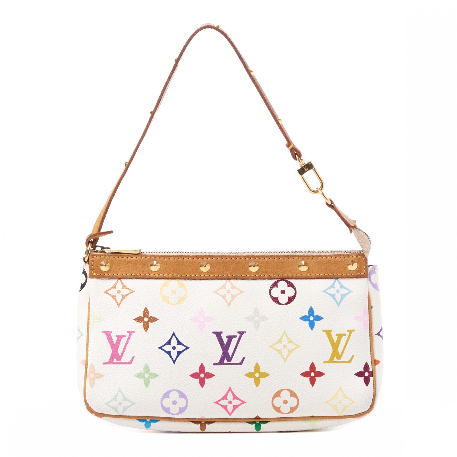 Louis Vuitton Monogram Multicolor Pochette Accessories White 1 of 7