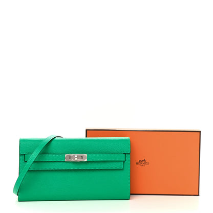 Hermes Chevre Mysore Kelly To Go Wallet Menthe 7 of 7
