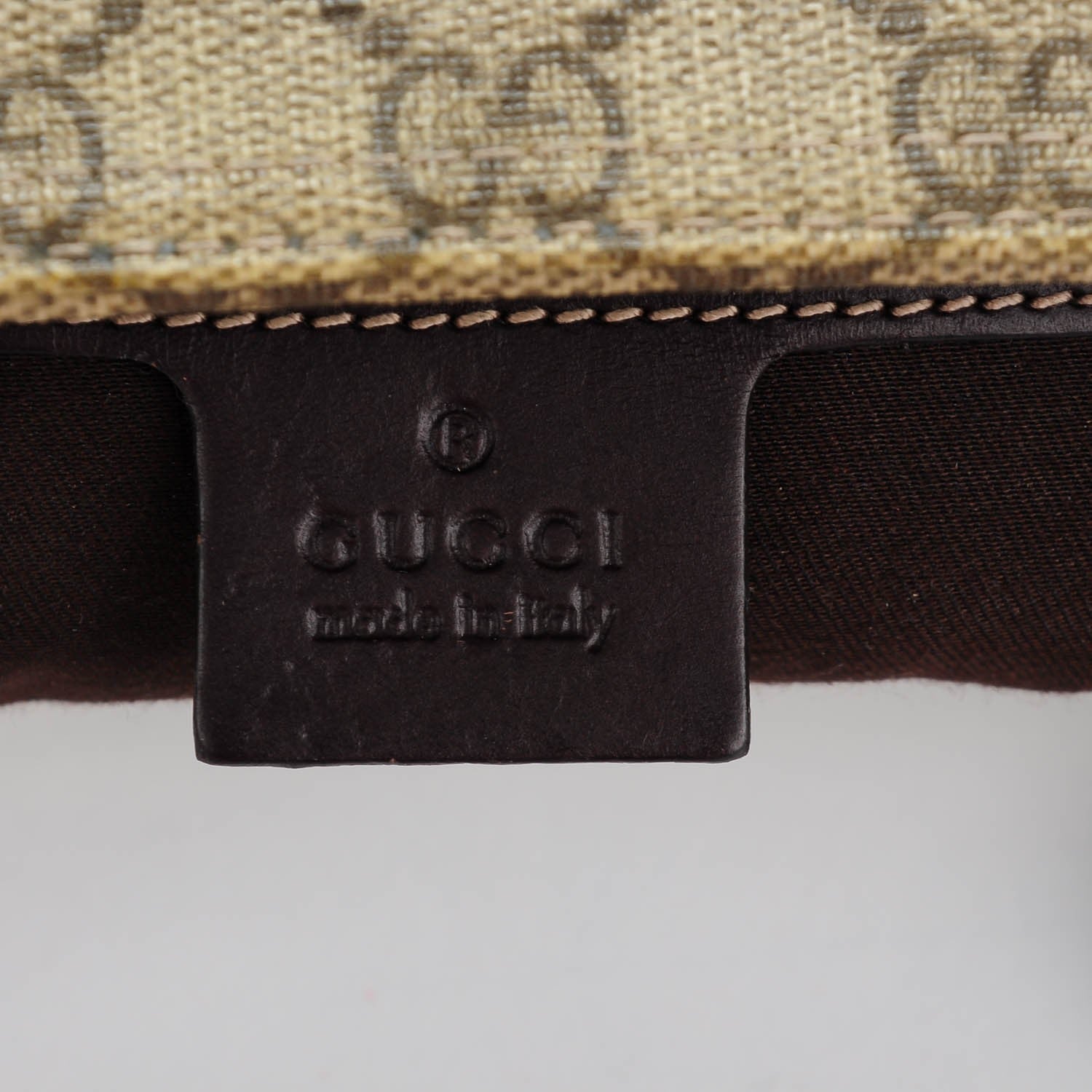 Gucci GG Supreme Monogram Small Flat Messenger Bag Dark Brown 6 of 7
