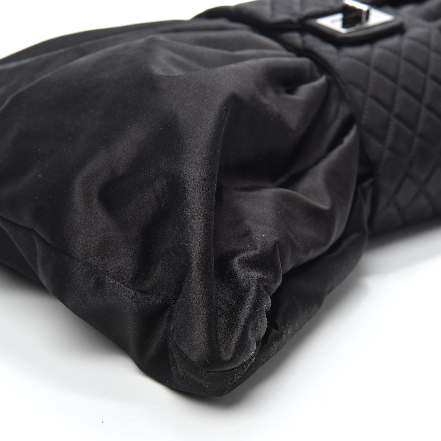 Chanel Satin Large Bow Bag Black 8 of 9