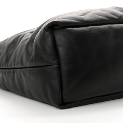 Saint Laurent Lambskin Wide Puffer Tote Black 8 of 10