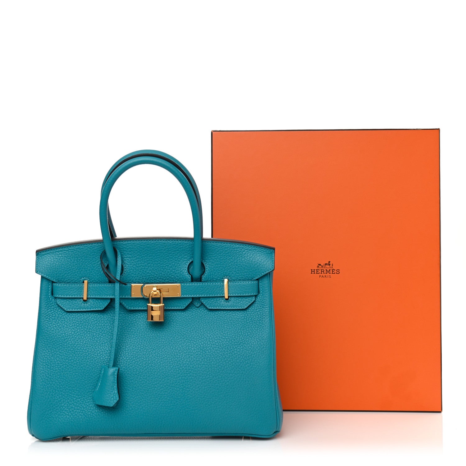 Hermes Togo Birkin 30 Turquoise 16 of 16