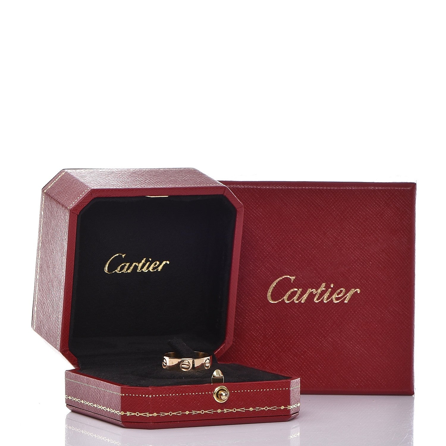 Cartier 18K Yellow Gold 5.5mm LOVE Ring 53 6.5 4 of 4