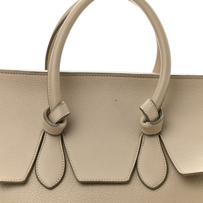 Celine Crisped Calfskin Tie Knot Tote Light Taupe 9 of 19