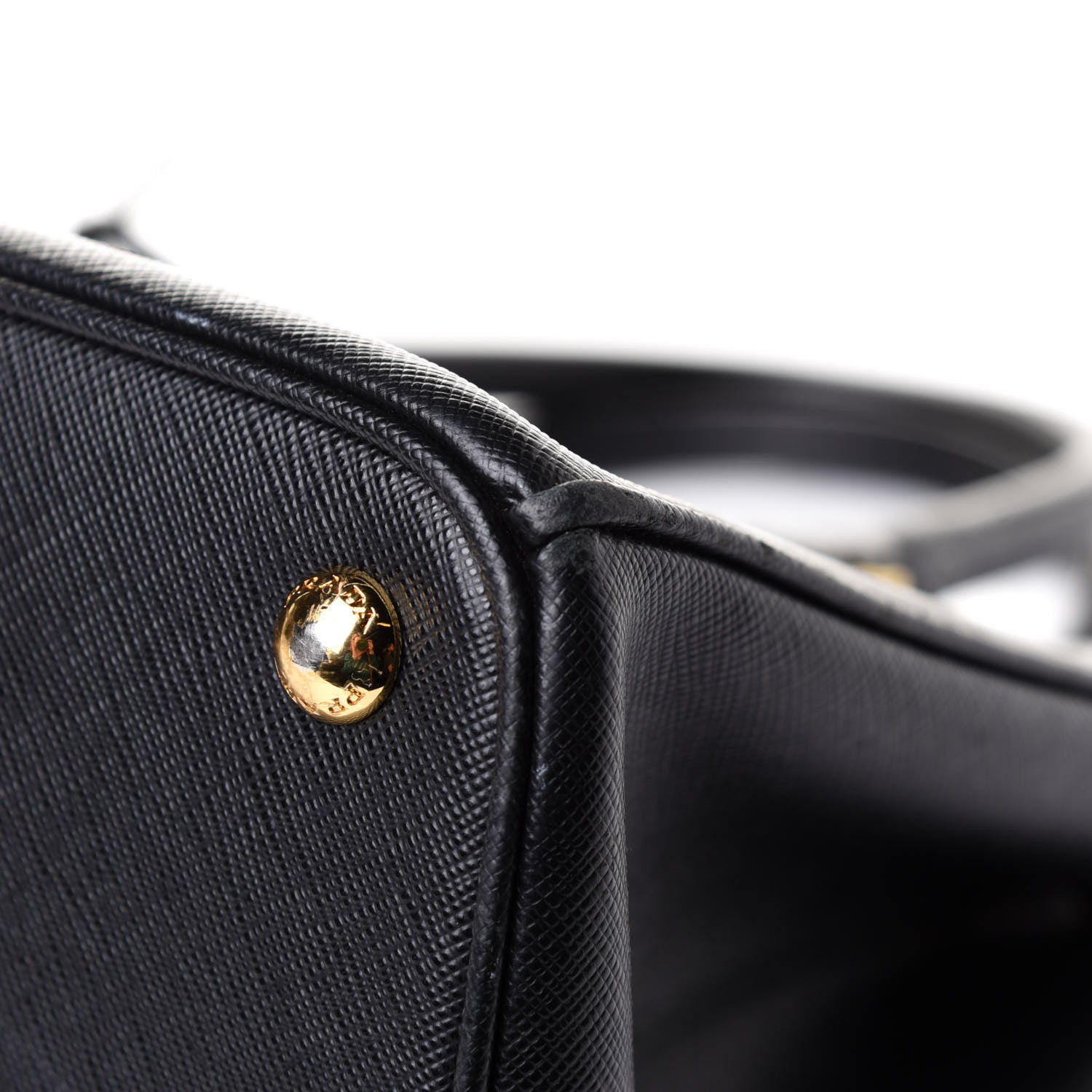 Prada Saffiano Small Galleria Double Zip Tote Black 15 of 17