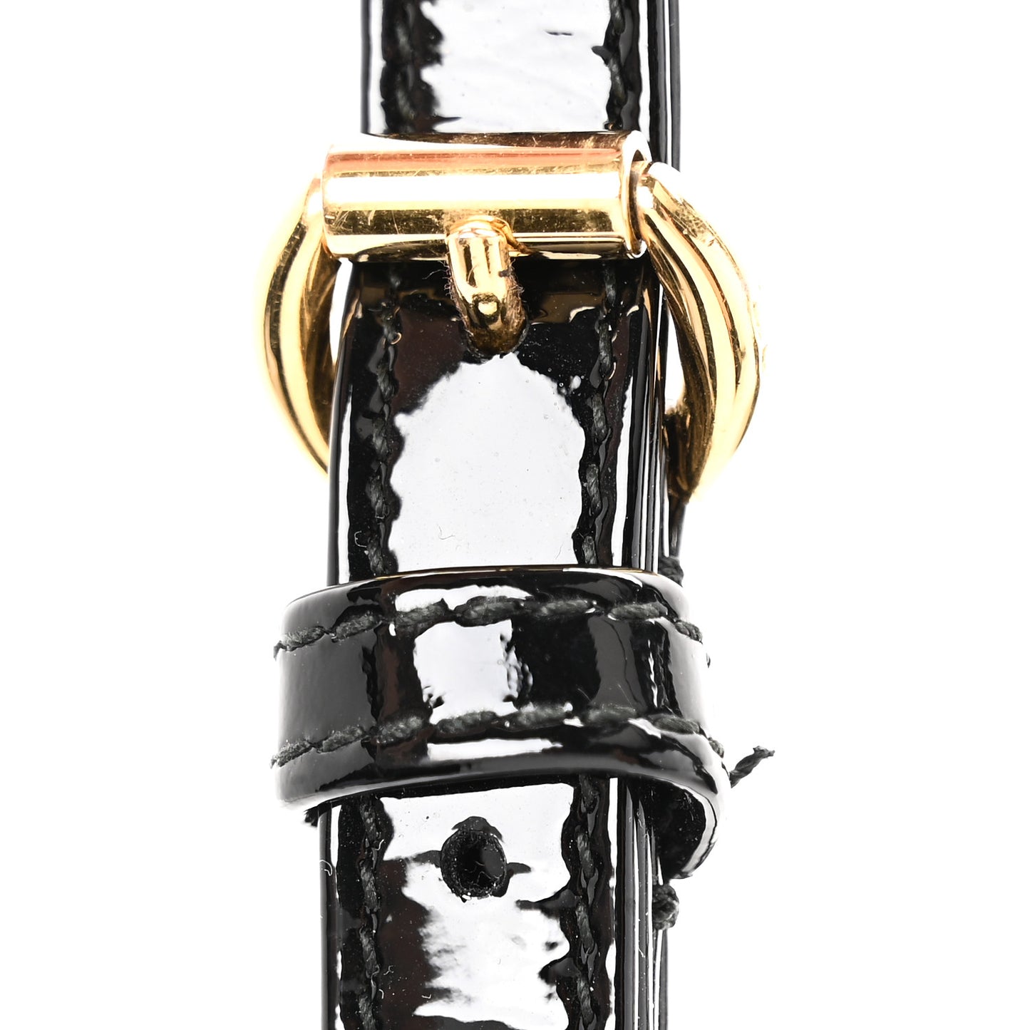 Patent Cannage Mini Lady Dior Black