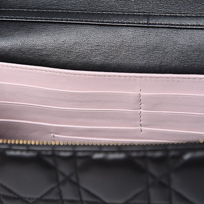 Christian Dior Lambskin Cannage Miss Dior Promenade Pouch Black 13 of 16