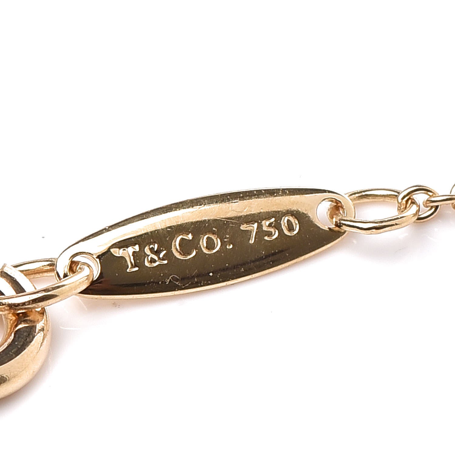Tiffany 18K Yellow Gold Diamond .08ct Elsa Peretti Diamonds by the Yard Bracelet 4 of 5