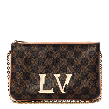 Louis Vuitton Damier Ebene Double Zip Pochette 1 of 5