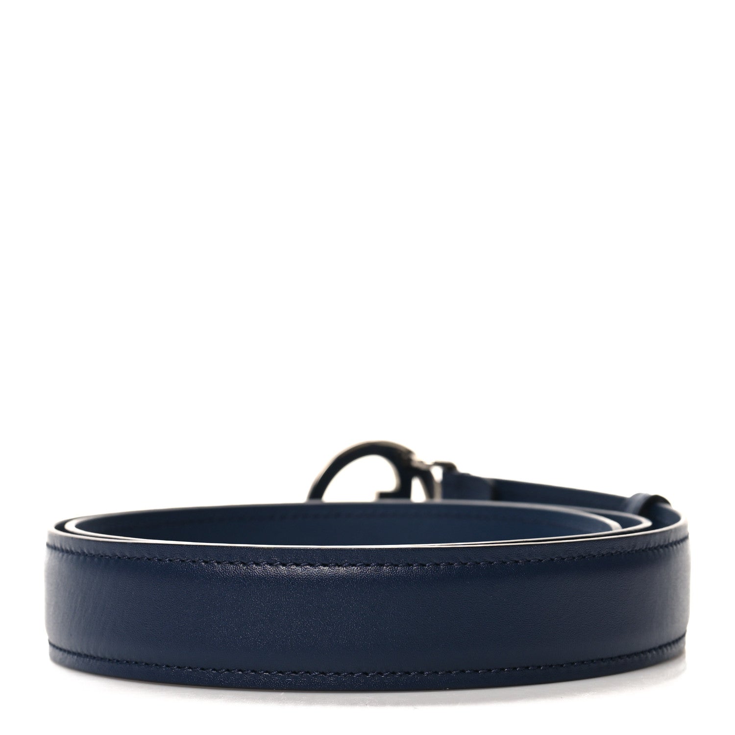 Gucci Lux Calfskin Blondie Interlocking G 30mm Belt 90 36 Blue Agata 2 of 6