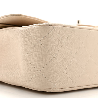 Chanel Caviar Quilted Jumbo Double Flap Ivory 9 of 12