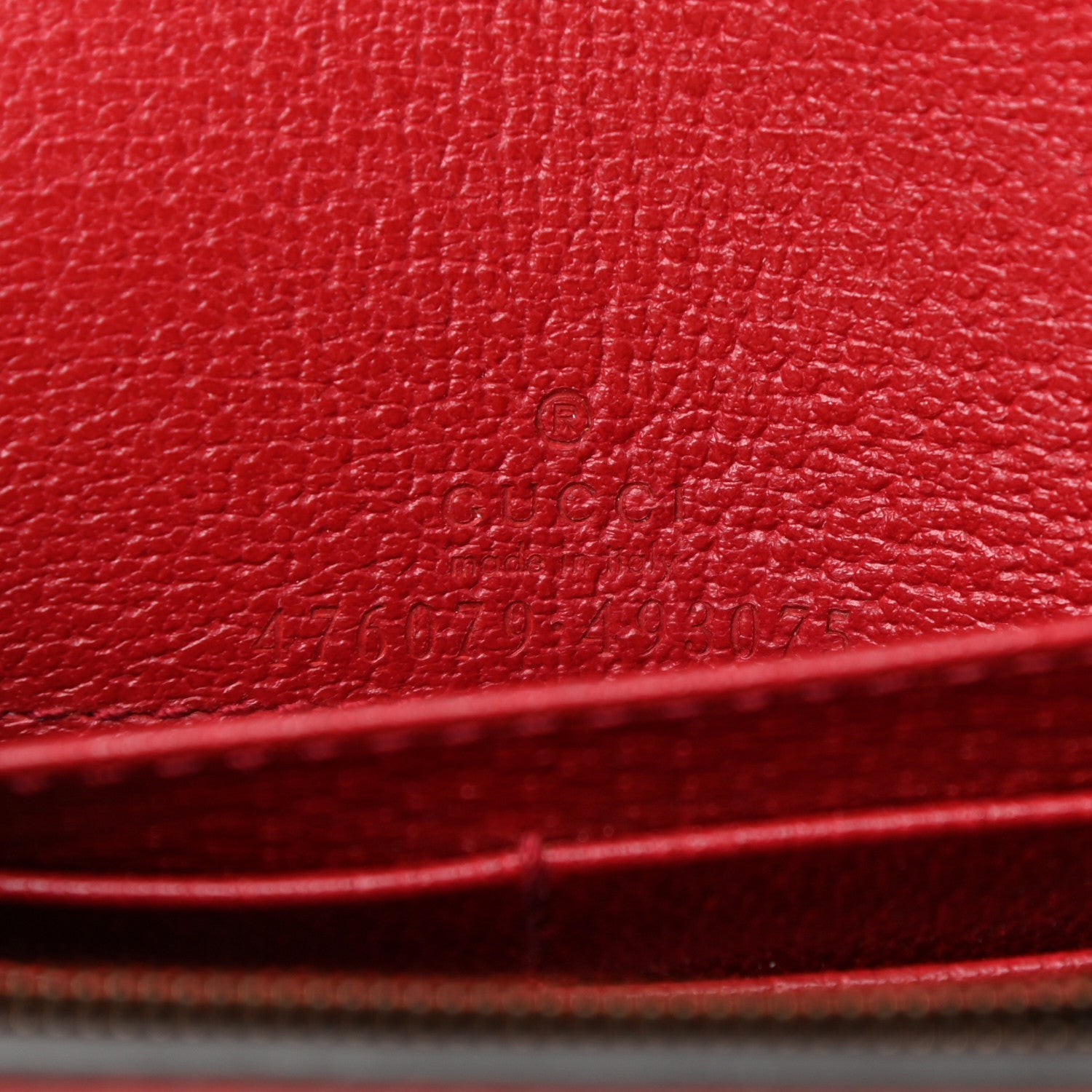 Gucci GG Supreme Monogram Web Queen Margaret Chain Wallet Red 6 of 9