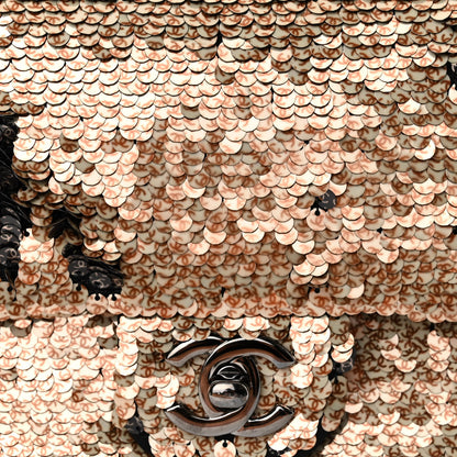 Chanel Sequin Classic Mini Flap Black Gold 8 of 10