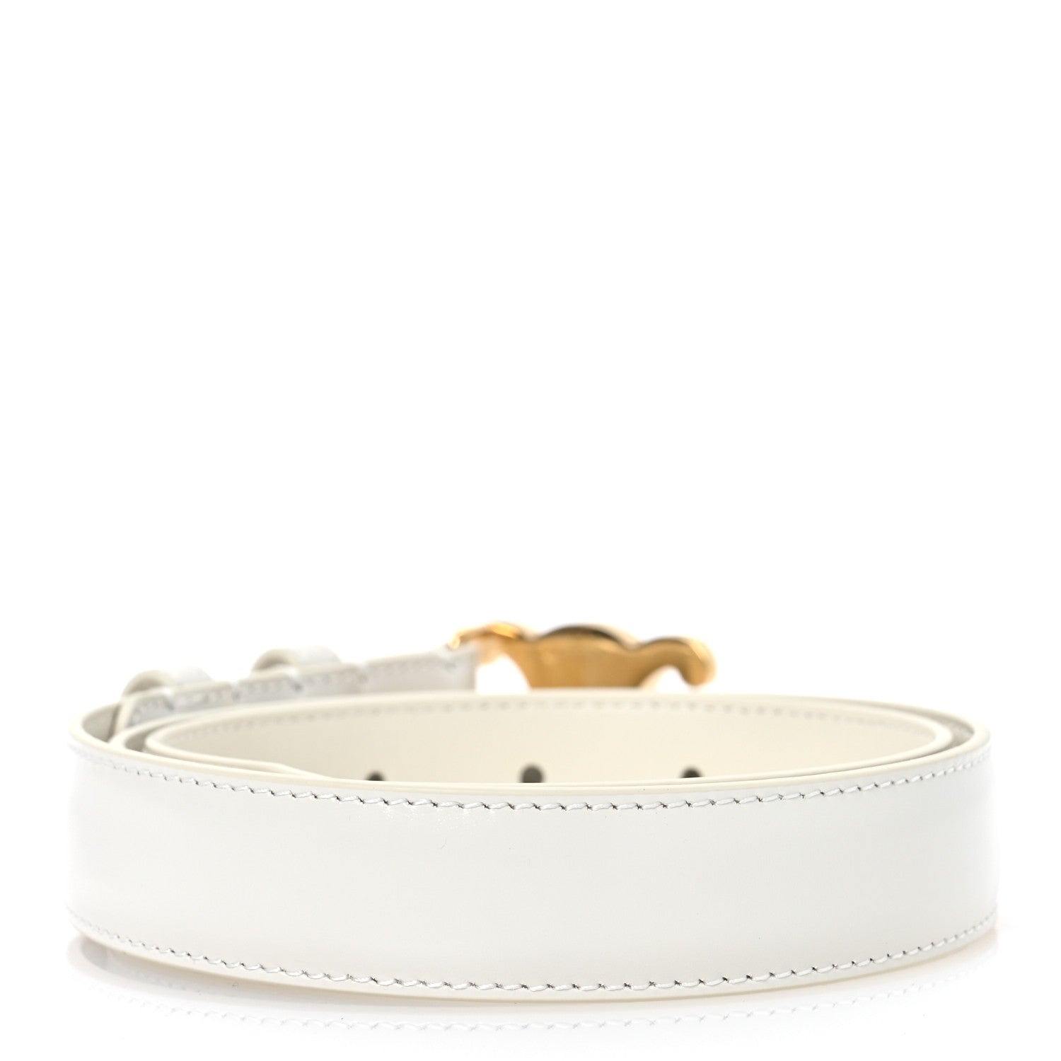 Celine Taurillon Triomphe Medium 25mm Belt 75 30 Rice 2 of 8