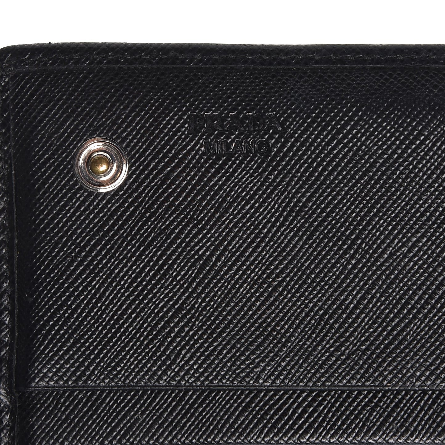 Saffiano Continental Flap Wallet Nero Black