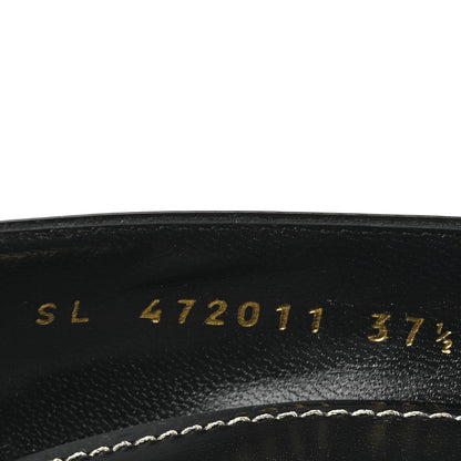 Saint Laurent Patent Calfskin Opyum 110 Pumps 37.5 Black 10 of 11