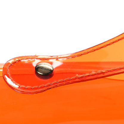 Hermes Vinyl Souvenir De L'Exposition Kelly Orange 12 of 14