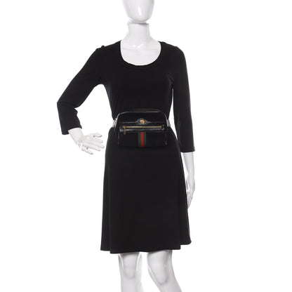 Gucci Suede Small Ophidia Belt Bag Black 3 of 10