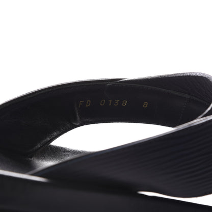 Louis Vuitton Epi Mens Mirabeau Thong Sandals 8 Black Indigo 8 of 8