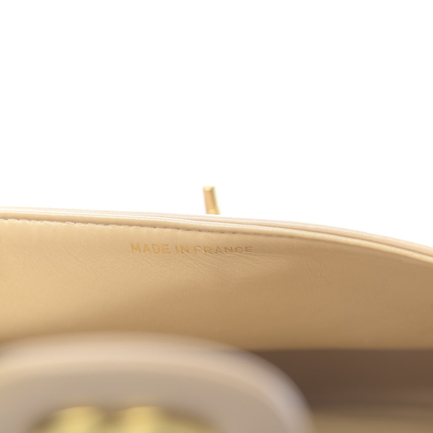 Chanel Lambskin Quilted Medium Double Flap Beige 7 of 13