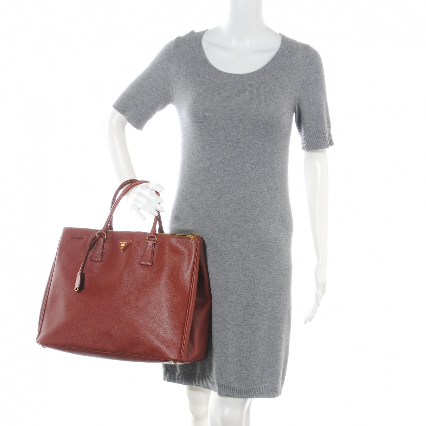Saffiano Lux Tote Fuoco
