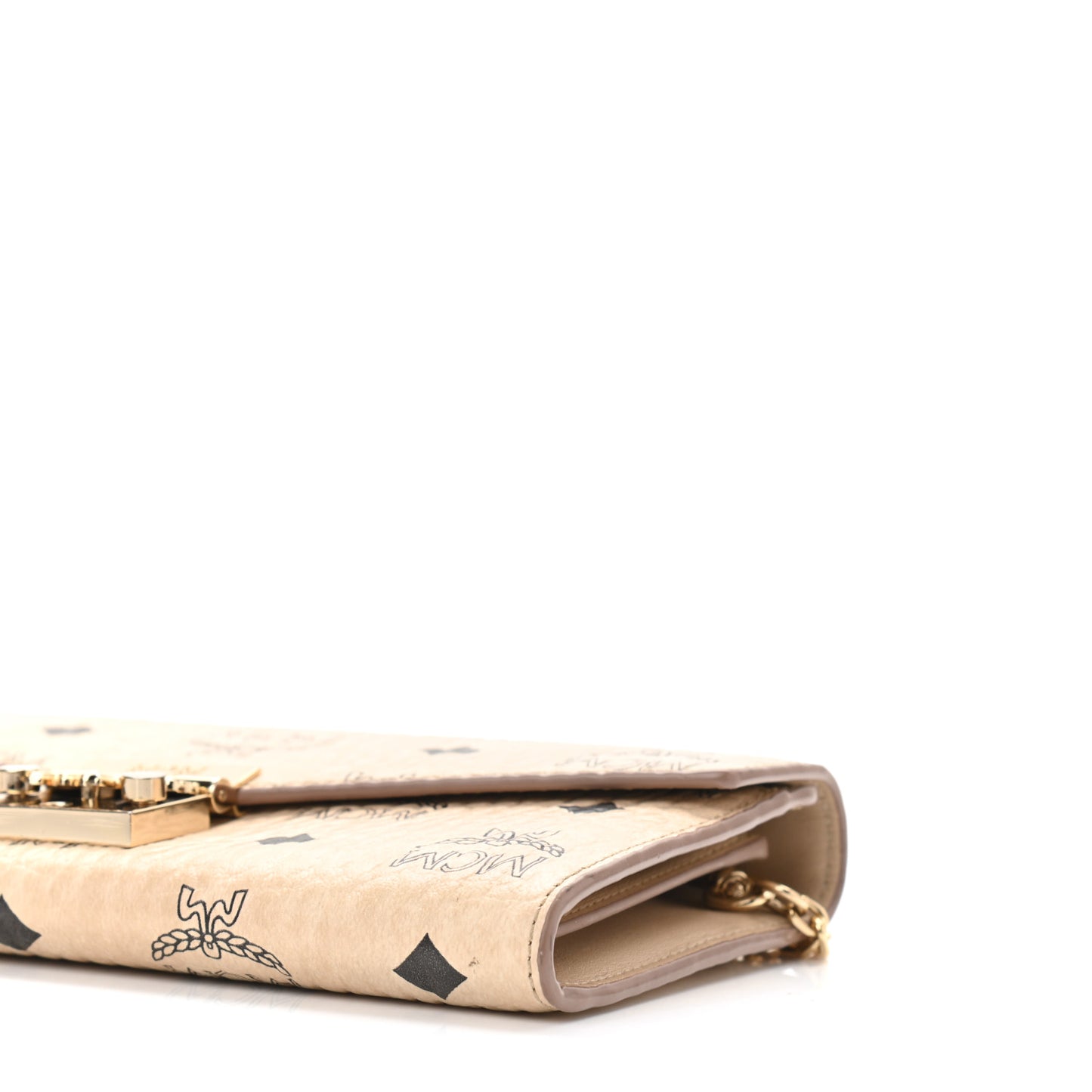 Visetos Large Patricia Wallet On Chain Beige