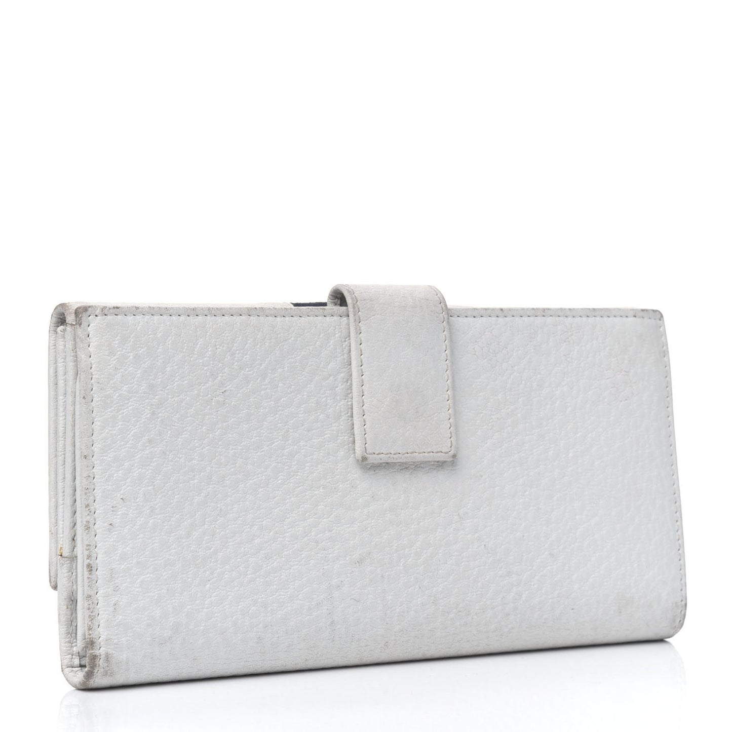 Calfskin Web Blondie Continental Wallet White