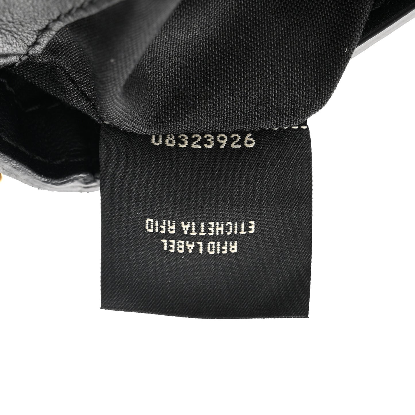 Nappa FF 1974 Embossed Mini Baguette Black