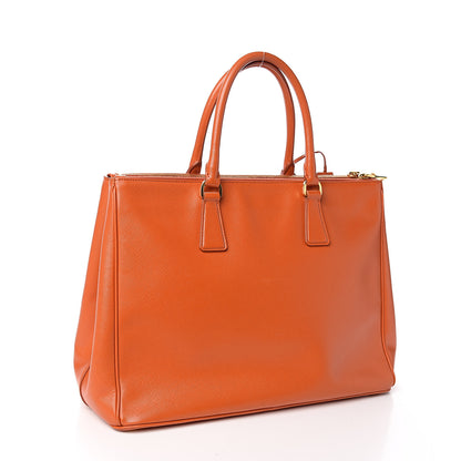 Prada Saffiano Large Galleria Double Zip Tote Papaya 2 of 11