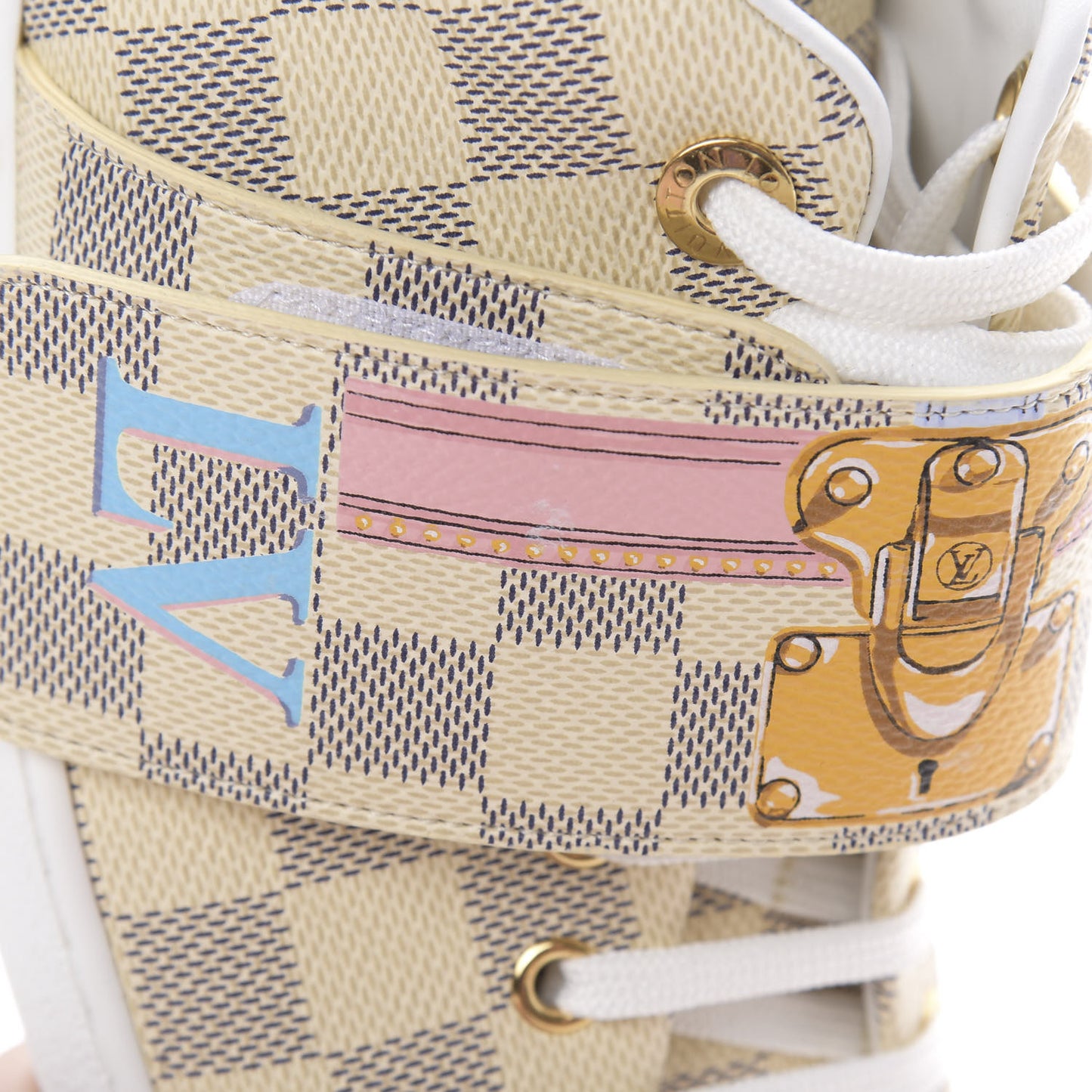 Damier Azur Summer Trunks Frontrow Sneaker 41