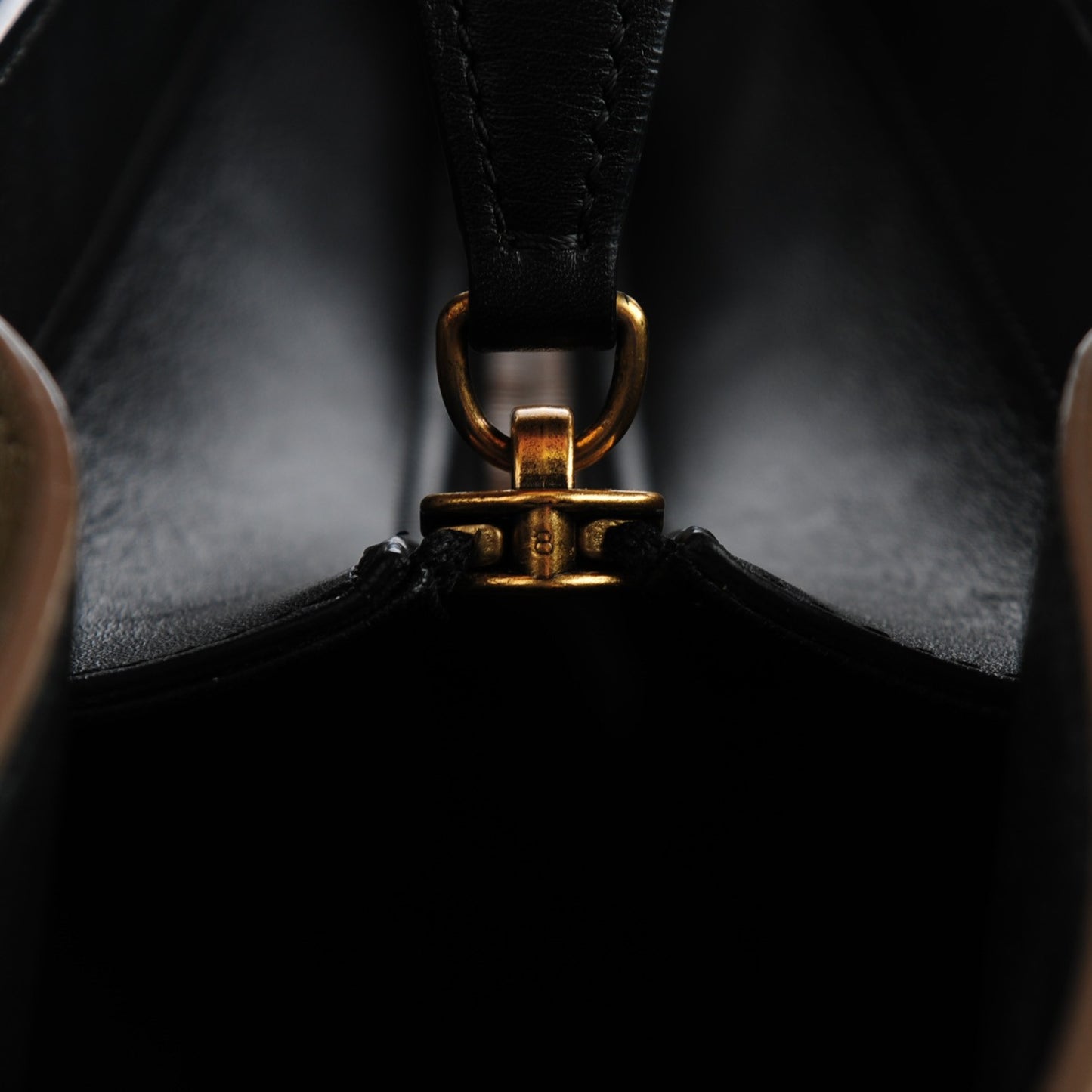 Textured Calfskin Mini Tri-Color Luggage Olive